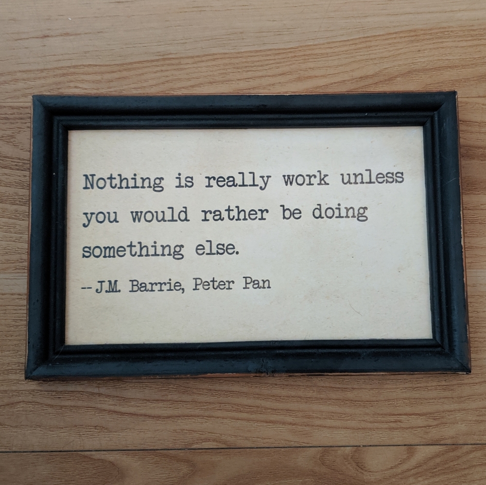 Peter Pan Quote Wall Hanging